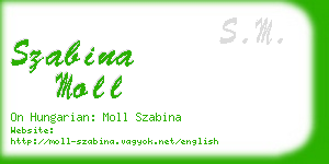 szabina moll business card